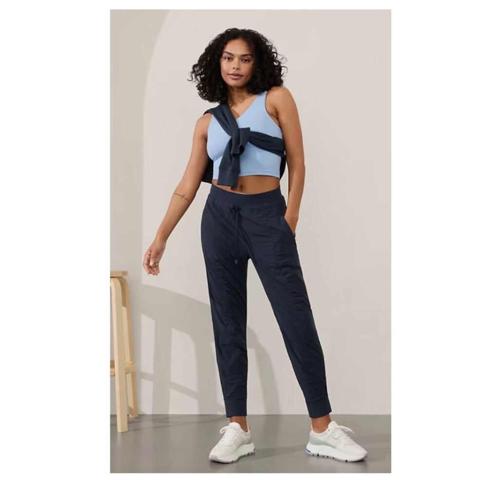 Athleta Attitude Mid Rise Jogger | Navy | 10 Tall